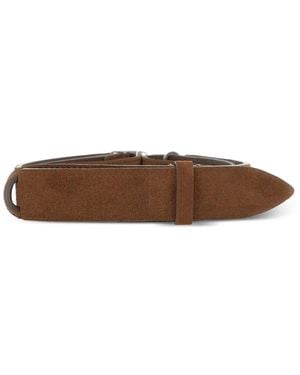 Orciani Nobuckle Suède Riem - Bruin
