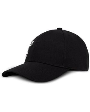 KARL LAGERFELD Pin-Embellished Baseball Cap - Black