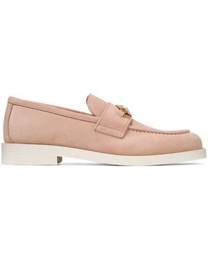 Jimmy Choo Maddie Diamond Loafers - Pink