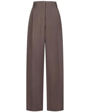 Magda Butrym Pleated Trousers - Brown