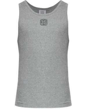 Vetements Graphic Tank Top - Grey