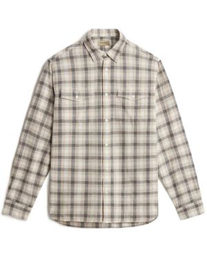 Woolrich Kariertes Hemd Mit Brusttaschen - Weiß