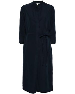 Vince Band Collar Pullover Dress - Blue