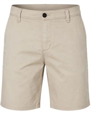 ARMANI EXCHANGE Logo-Plaque Chino Shorts - Natural