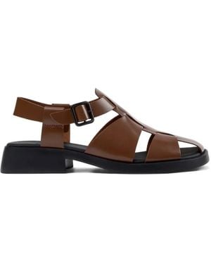 Camper Dana Buckled Sandals - Brown