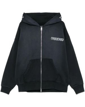 Purple Brand ロゴ パーカー - ブラック