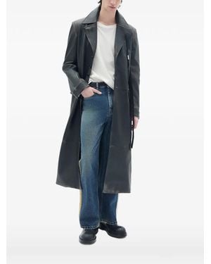 Ann Demeulemeester Ailo Belted Coat - Blue