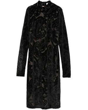 Etro Abito Con Stampa Paisley - Nero