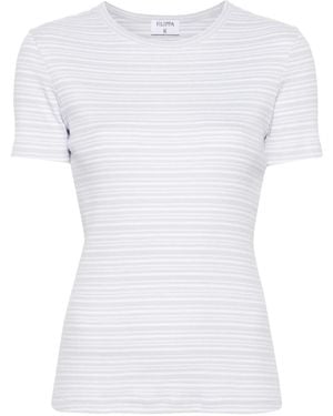 Filippa K Camiseta A Rayas - Blanco