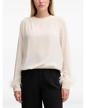 GAUDI Georgette Blouse - White