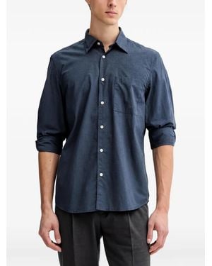 Marc O' Polo Chest-Pocket Checked Shirt - Blue