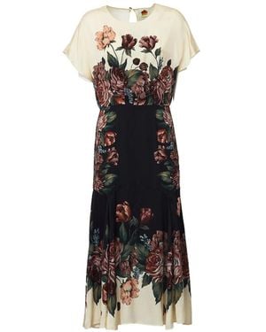 FARM Rio Kleid Mit Blumenprint - Weiß