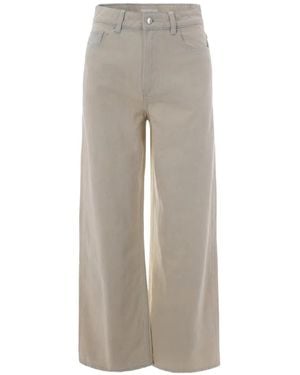 A.P.C. A. P.C. Front Button & Concealed Zip Closure Jeans - Grey