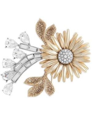 Dolce & Gabbana Blumenbrosche - Mettallic