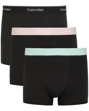Calvin Klein Logo-Waistband Boxers (Set Of Three) - Black
