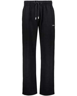 Off-White c/o Virgil Abloh Logo-Print Track Trousers - Black