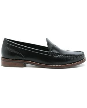 Sarah Chofakian Brighton Leather Loafers - Black