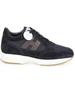 Hogan Sneakers Mit Logo-Patch - Blau