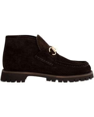 Gucci Botines Con Detalle Horsebit - Negro
