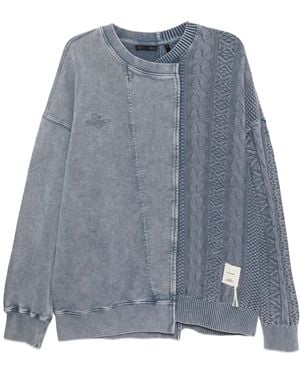 FIVE CM Panelled Jumper - Grey