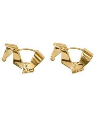 Burberry Horse Hoop Earrings - Metallic