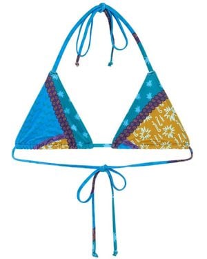 Donde Esteban Estrellitas Bikini Top - Blue