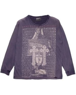 Enfants Riches Deprimes Hollywood Couronne Graphic-Print T-Shirt - Purple