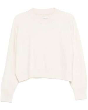 Loulou de Saison Ribbed-Trim Jumper - White