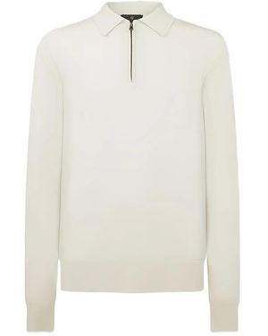 Belstaff Kyle Knitted Polo Shirt - White