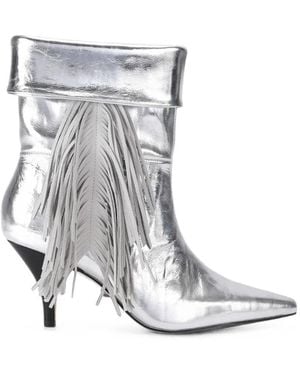 Kurt Geiger Piccadilly Slouch Boots - White