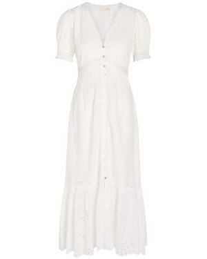 LoveShackFancy Tarragon Midi Dress - White