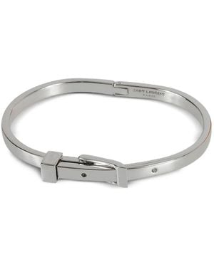 Saint Laurent Pulsera con hebilla - Blanco