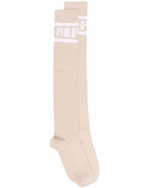 Philipp Plein Socken Mit Logo-Print - Natur