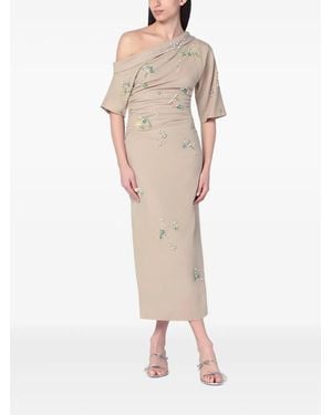 BERNADETTE Bowery One-Shoulder Midi Dress - Natural
