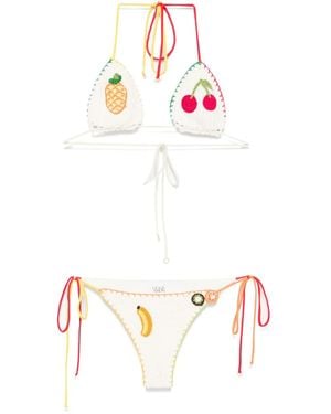 Leslie Amon Tutti Frutti Bikini - Weiß