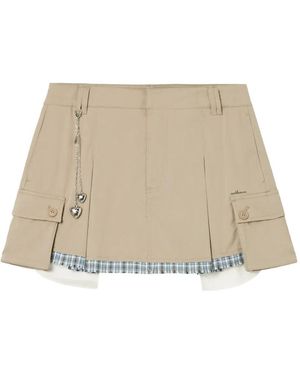 Musium Div. Heart-Charm Pocket Shorts - Natural