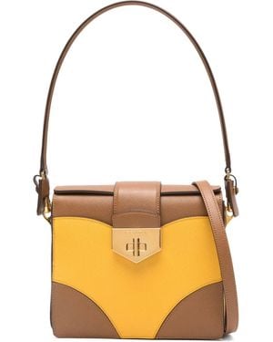Prada Paneled Shoulder Bag - Orange