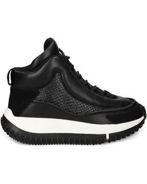 4Ccccees Sneakers Mit Schlangenleder-Einsatz - Schwarz