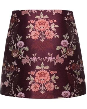 Cara Cara Chrissy A-Line Mini Skirt - Red