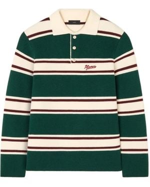 Alanui Striped Polo Shirt - Green