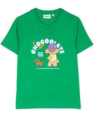Chocoolate グラフィック Tシャツ - グリーン
