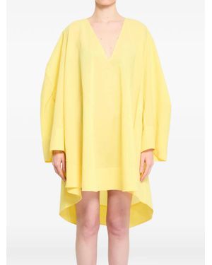 Jacquemus V-Neck Flared Dress - Yellow