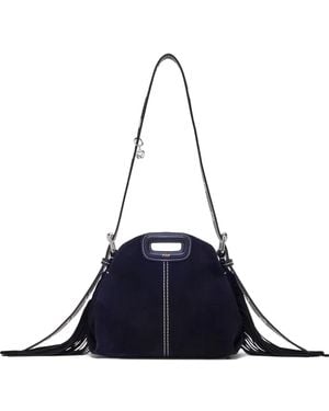 Maje Bolso Shopper Con Flecos - Azul