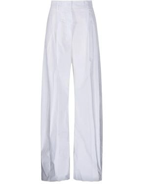 Thelatest Cotton Straight-Leg Pants - White