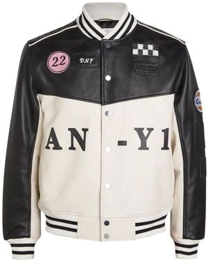 AN-Y1 Patches Bomber Jacket - Black