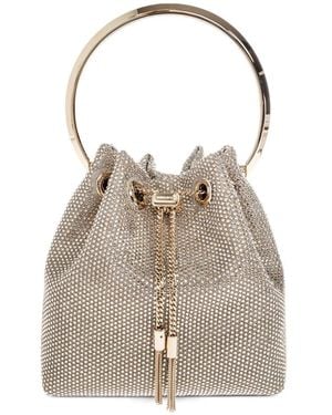 Jimmy Choo Sac Seau Bon Bon À Ornements En Cristal - Natural