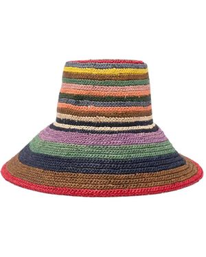 DSquared² Striped Sun Hat - White
