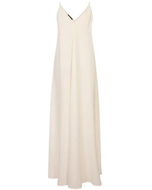 Gianluca Capannolo V-Neck Strap Maxi Dress - White