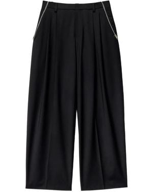 Alexander Wang Tropical Wool Tailored Pants - Black