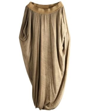 Uma Wang Robe Mi-Longue À Détails Drapés - Neutre